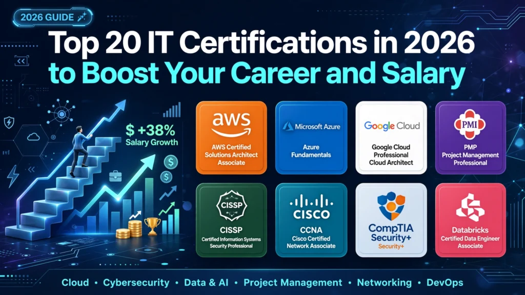 Top 20 IT Certifications in 2026 to Boost Your Career and Salary