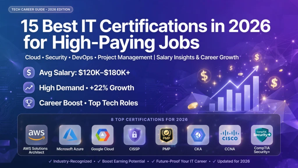 15 Best IT Certifications in 2026 for High-Paying Jobs